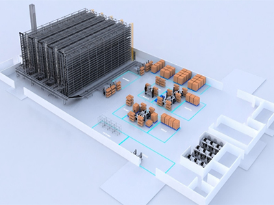 美仪立体仓库与AGV智能搬运系统投用