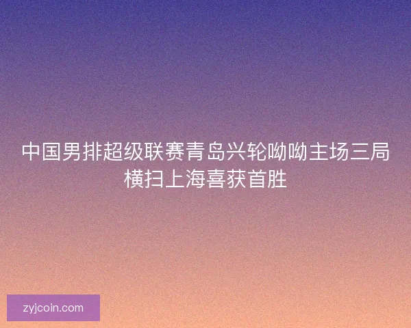 中国男排超级联赛青岛兴轮呦呦主场三局横扫上海喜获首胜